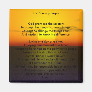 セレニティ祈りの言葉磁石 マグネット
