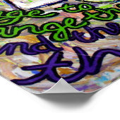 セレニティ祈りの言葉絵画エンジェルのポスター(中) ポスター (角)