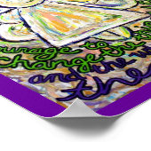 セレニティ祈りの言葉絵画エンジェルズアートポスター（小） ポスター (角)