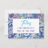 セレニティ祈りの言葉肯定瞑想カード 招待状 (正面)