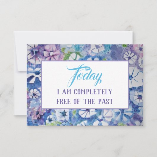 セレニティ祈りの言葉肯定瞑想カード 招待状 (正面)