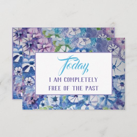 セレニティ祈りの言葉肯定瞑想カード 招待状 (正面/裏面)