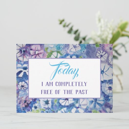 セレニティ祈りの言葉肯定瞑想カード 招待状 (スタンド正面)