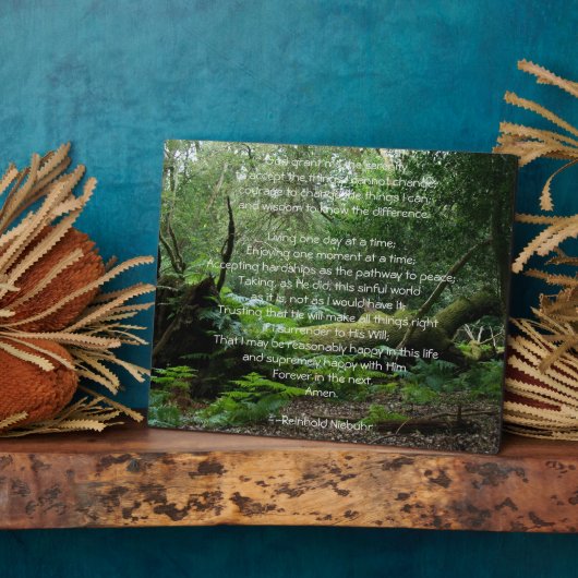 セレニティ祈りの言葉自然 フォトプラーク (側面)