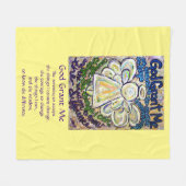 セレニティ祈りの言葉詩天使カスタムフリースブランケット フリースブランケット (正面(横))