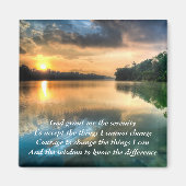 セレニティ祈りの言葉風光明媚マグネット マグネット (正面)