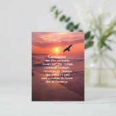 セレニティ祈りの言葉3 ポストカード (スタンド正面)