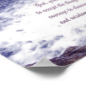 セレニティ祈りの言葉 – ウォーターフォールズプリント ポスター (角)