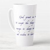 セレニティ祈りの言葉 カフェラテマグ (左アングル)