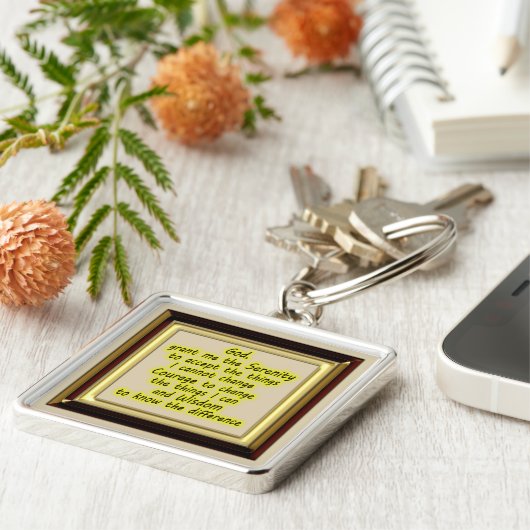 セレニティ祈りの言葉 キーホルダー (側面)