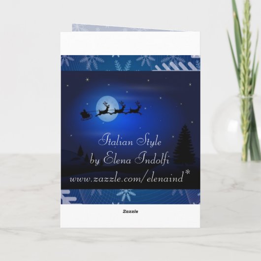 セレニティ祈りの言葉 – クリスマスカード (裏面)