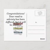 セレニティ祈りの言葉:ハッピーチルドレン、強さ/回復 ポストカード (裏面)