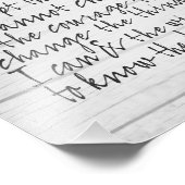 セレニティ祈りの言葉 – バウンス書道スクリプトモダン フォトプリント            (角)