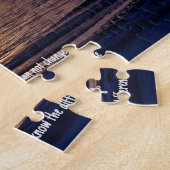 セレニティ祈りの言葉-ビーチサンセットジグソーパズル ジグソーパズル (側面)