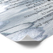 セレニティ祈りの言葉_ピースフルビーチシーン ポスター (角)