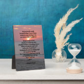 セレニティ祈りの言葉 フォトプラーク (側面)