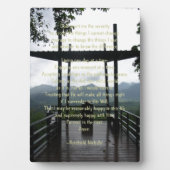 セレニティ祈りの言葉 フォトプラーク (正面)