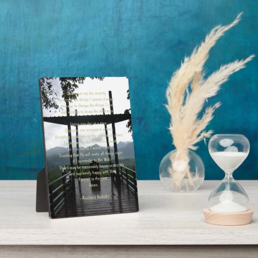 セレニティ祈りの言葉 フォトプラーク (側面)