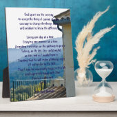 セレニティ祈りの言葉 フォトプラーク (側面)