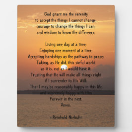 セレニティ祈りの言葉 フォトプラーク