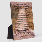 セレニティ祈りの言葉 フォトプラーク (側面)