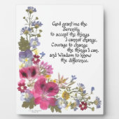 セレニティ祈りの言葉 フォトプラーク (正面)