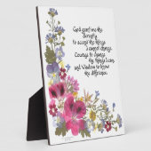 セレニティ祈りの言葉 フォトプラーク (側面)