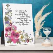 セレニティ祈りの言葉 フォトプラーク (側面)