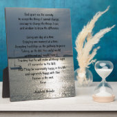 セレニティ祈りの言葉 フォトプラーク (側面)