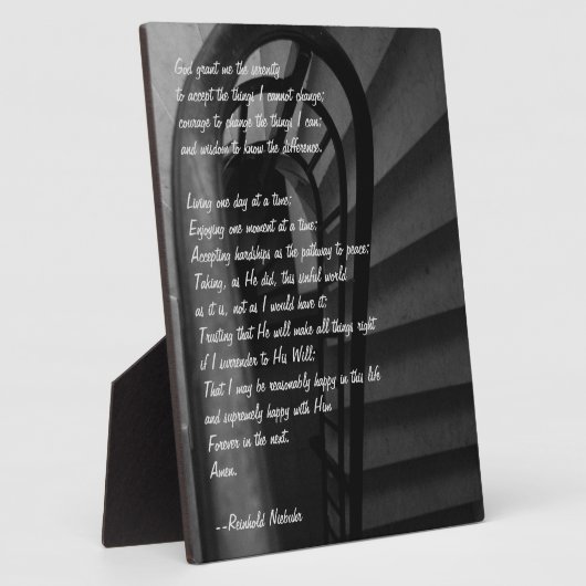 セレニティ祈りの言葉 フォトプラーク (側面)