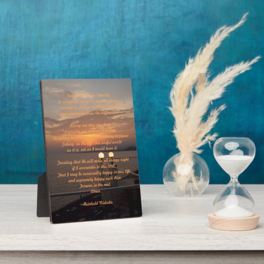 セレニティ祈りの言葉 フォトプラーク (側面)