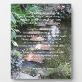 セレニティ祈りの言葉 フォトプラーク (正面)