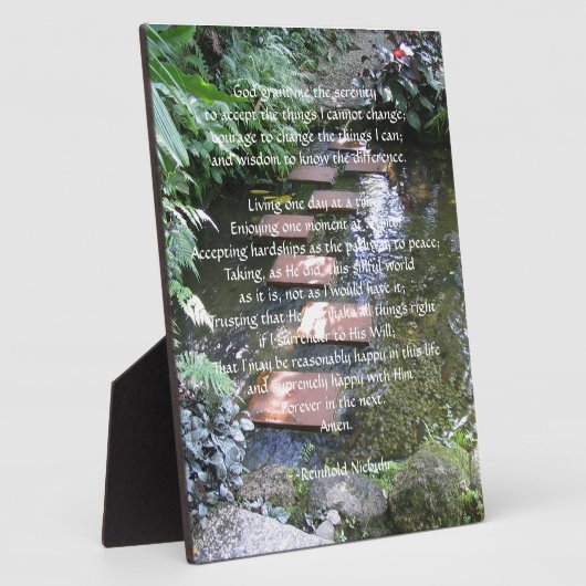 セレニティ祈りの言葉 フォトプラーク (側面)