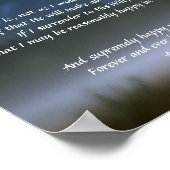 セレニティ祈りの言葉 ポスター (角)