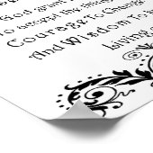 セレニティ祈りの言葉 ポスター (角)