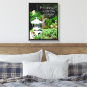 「セレニティ祈りの言葉」ラップされたキャンバス キャンバスプリント (インサイチュ (寝室))