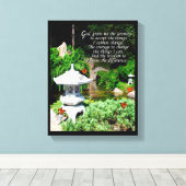 「セレニティ祈りの言葉」ラップされたキャンバス キャンバスプリント (インサイチュ (ウッドフロア))