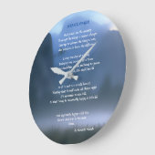 セレニティ祈りの言葉 ラージ壁時計 (傾斜)