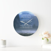 セレニティ祈りの言葉 ラージ壁時計 (ホーム)