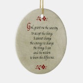 セレニティ祈りの言葉/ヴィンテージスタイル/両面 セラミックオーナメント (右)