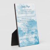 セレニティ祈りの言葉、勇気と知恵 フォトプラーク (側面)