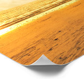 セレニティ祈りの言葉:古い帆船オンビーチ、回復 ポスター (角)