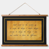 セレニティ祈りの言葉 吊り下げ型タペストリー (正面)