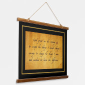 セレニティ祈りの言葉 吊り下げ型タペストリー (傾斜あり)