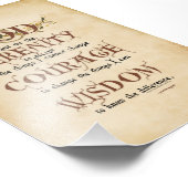 セレニティ祈りの言葉：旧英語アンティーク、リカバリー フォトプリント            (角)