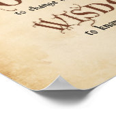 セレニティ祈りの言葉:書道感動的祈りの言葉 ポスター (角)