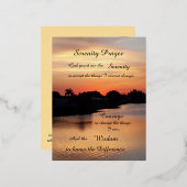 セレニティ祈りの言葉 箔シーズンポストカード (正面/裏面)