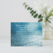 セレニティ祈りの言葉-通りと雨の写真 ポストカード (スタンド正面)