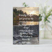 セレニティ祈りの言葉RI滝ポナガンセ  エンクロージャーカード (スタンド正面)