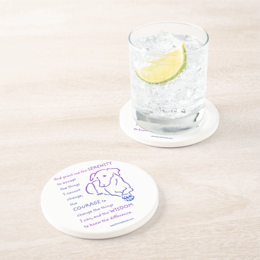 セレニティ祈りの言葉w/ドッグコースター コースター (側面)